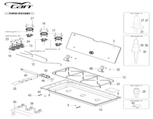 Carica l&#39;immagine nel visualizzatore di Gallery, Scheda tecnica Ricambi piano cottura Can mod. FC 1381
