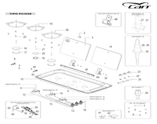 Carica l&#39;immagine nel visualizzatore di Gallery, Scheda tecnica Ricambi piano cottura Can mod. FC 1349
