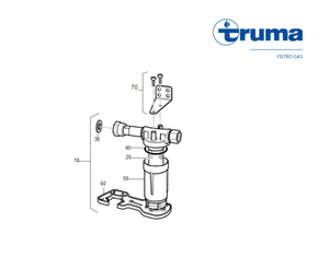 Ricambi filtro gas Truma