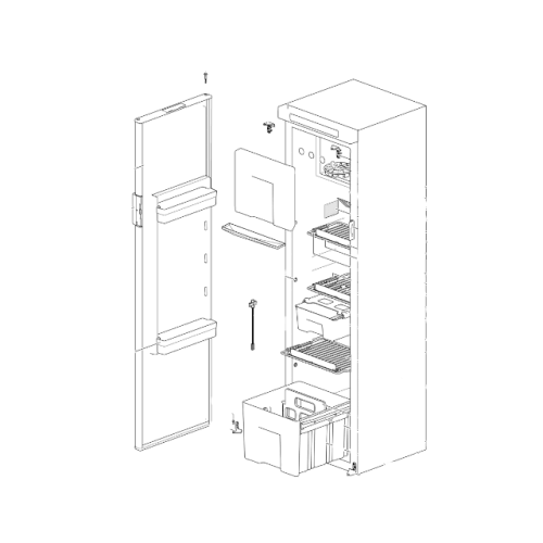 Scaffale (50 x 34 cm) per frigorifero LG