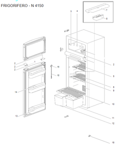 Ricambi frigorifero Thetford N4150
