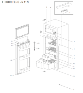 Ricambi frigorifero Thetford N4170