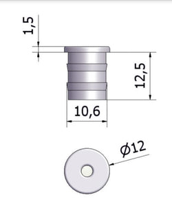 Faretto fisso ad incasso mod. 32 12V