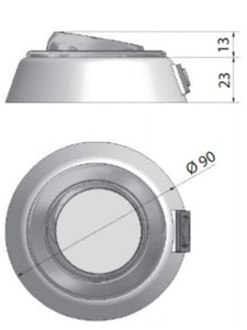 Faretto orientabile con base piana mod. 1003 12V