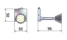 Carica l&#39;immagine nel visualizzatore di Gallery, Faretto con base piana mod. 90B 12V luce fredda
