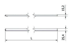 Plafoniera con base piana mod. 304 12V