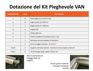 Letto pieghevole per van