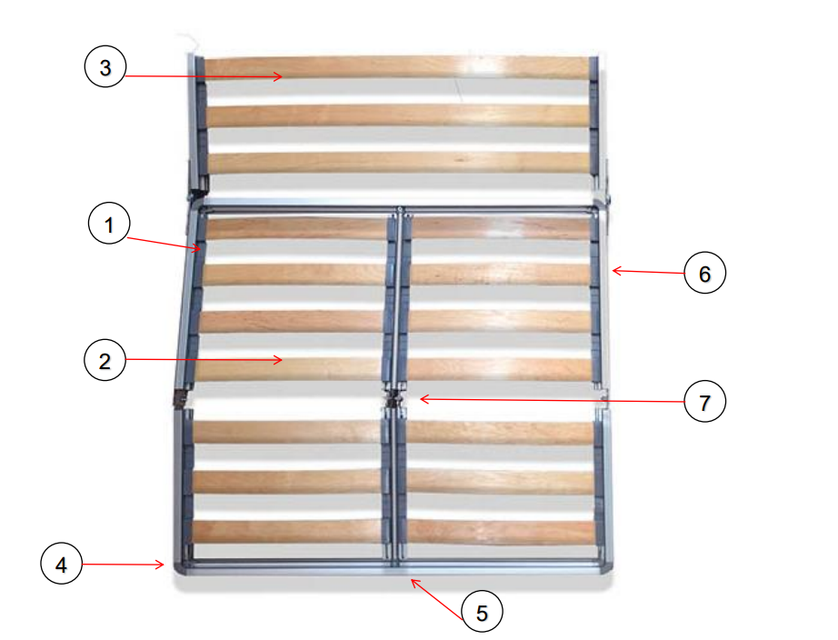 Copertura per vano carico – 3 pezzi pieghevole Copertura per vano carico – 3 pezzi pieghevole