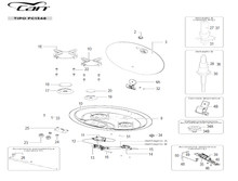 Carica l&#39;immagine nel visualizzatore di Gallery, Scheda tecnica Ricambi piano cottura Can mod. FC 1348

