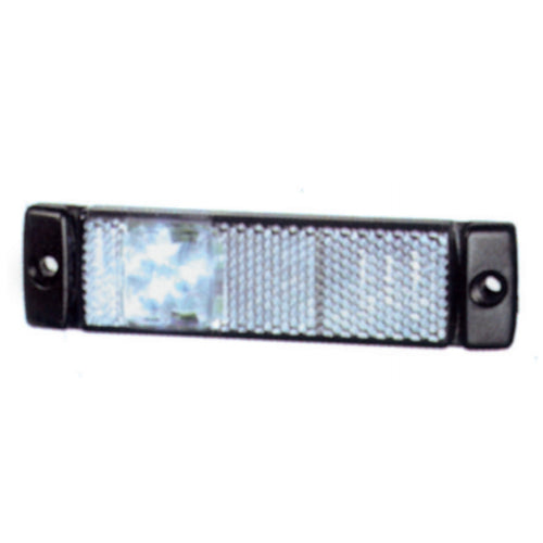 Fanale luce di posizione led con catadriotto a sbalzo verticale e orizzontale