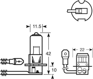 Lampadina alogena H3 12 V 55 W