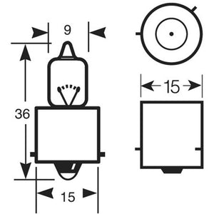 Lampadina mignon alogena 12V 10W