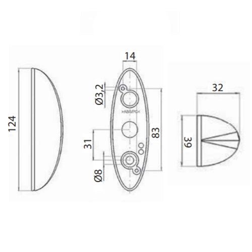 FANALINO INGOMBRO DX BASE BIANCA FANALINO INGOMBRO DX BASE BIANCA