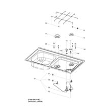 Carica l&#39;immagine nel visualizzatore di Gallery, Ricambi piano cottura combinato Dometic mod. MO921 scheda tecnica
