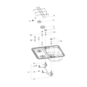 Ricambi piano cottura combinato Dometic mod. MO927 scheda tecnica