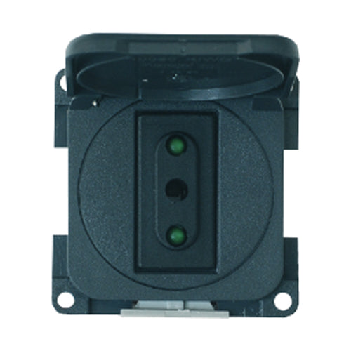 Presa 230V italiana con coperchio per camper MP22I