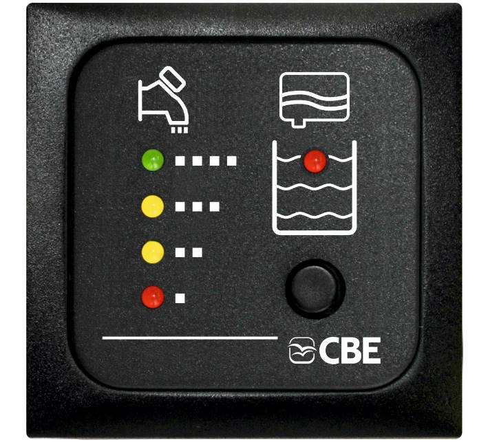 MT214 pannello test controllo serbatoio acqua potabile e acque grigie a led - Camper