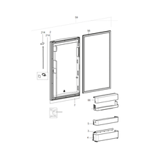 Carica l'immagine nel visualizzatore di Gallery, Scheda tecnica Ricambi frigorifero Dometic serie 8 mod. RM 8401 Sx - Sportello
