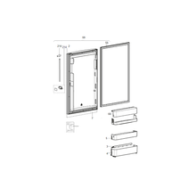 Carica l'immagine nel visualizzatore di Gallery, Scheda tecnica Ricambi frigorifero Dometic serie 8 mod. RM 8400 Dx - Sportello
