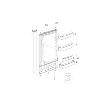 Carica l'immagine nel visualizzatore di Gallery, Scheda tecnica Ricambi frigorifero Dometic serie 5 mod. RM 5330 - Sportello
