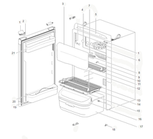 Carica l&#39;immagine nel visualizzatore di Gallery, Scheda tecnica Ricambi frigoriferi Thetford Deluxe line N100
