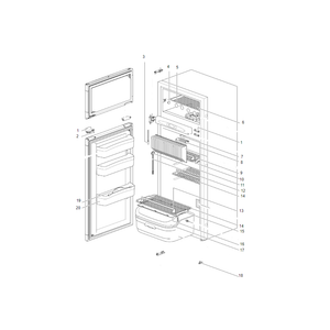 Scheda tecnica Ricambi frigorifero Thetford Premium LCD N145