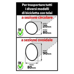 Scheda tecnica Porta bicicletta Bike-One in acciaio Nordrive