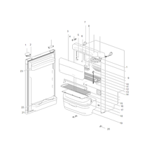 Carica l'immagine nel visualizzatore di Gallery, Scheda tecnica Ricambi frigorifero Thetford Premium LCD N90
