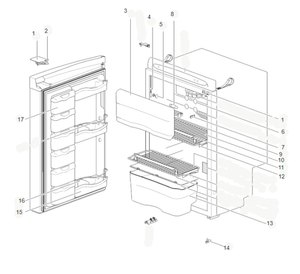 Scheda tecnica Ricambi frigoriferi Thetford Deluxe line N98