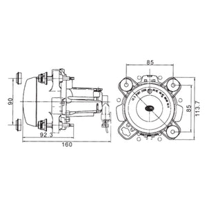 Fanale anabbagliante performance 90mm anteriore per camper