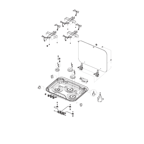 Ricambi piano cottura Dometic Mod.PI8063