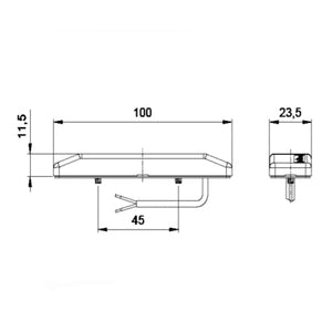 Fanale luce d'ingombro a led adesiva Mod. PLR 2019