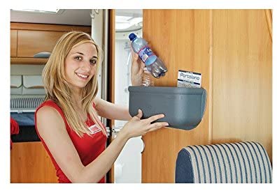 Coppia Tasche Portaoggetti Fiamma Per Camper - Misura M E L, Grigio, Ideali Per Bagno O Ante - Foto 12