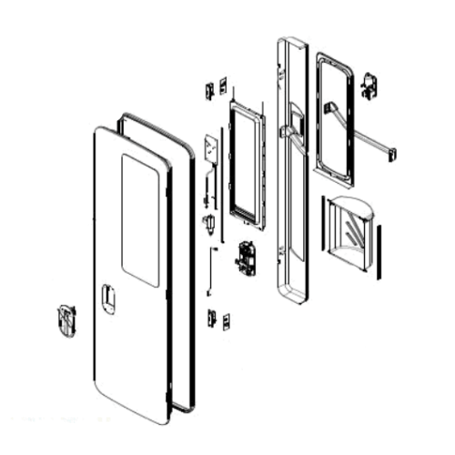Ricambi porta Dometic Cara D-RF - Pannello porta