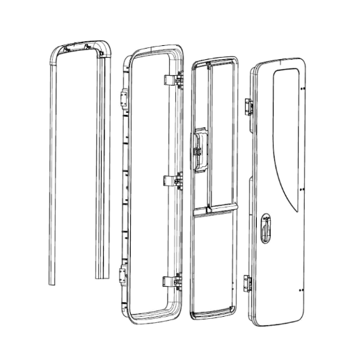 Ricambi Porta Dometic Cara D-RF - Porta completa