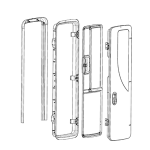 Ricambi Porta Dometic Cara D-RF - Porta completa