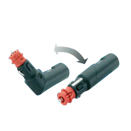Spina maschio orientabile 8A 12V 0/90°
