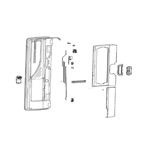 Ricambi Porta Dometic Cara D-RF - Pannello Porta