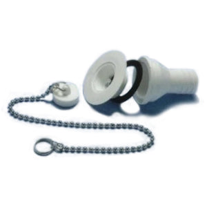 Piletta dritta con tappo e catenella filettatura 31mm