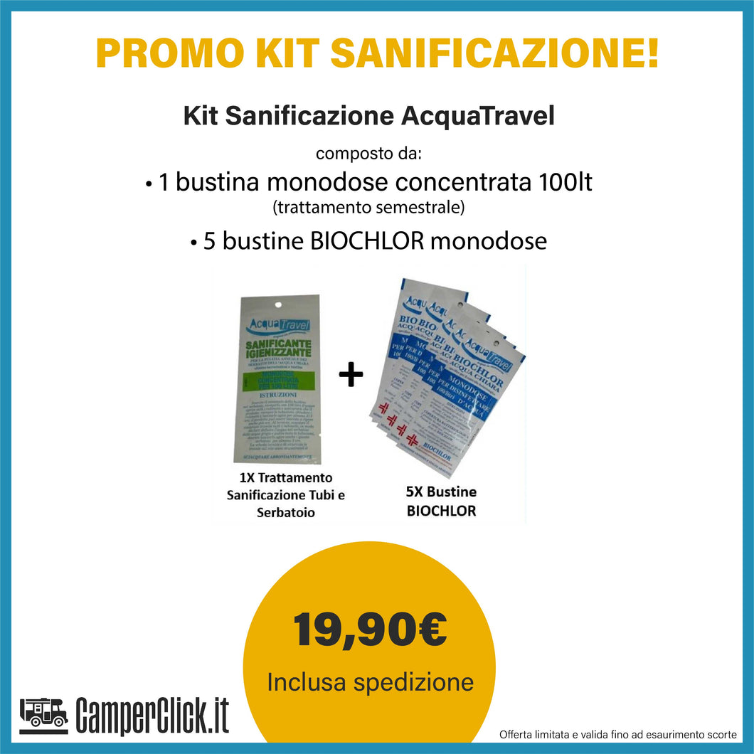 Promo kit sanificazione Acquatravel