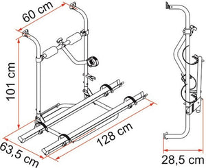 Portabici Fiamma modello caravan Hobby