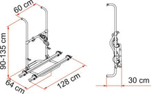 Carica l&#39;immagine nel visualizzatore di Gallery, Portabici Fiamma modello Pro Hymer
