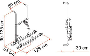 Portabici Fiamma modello Pro Hymer
