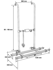 Scheda tecnica e misura PORTA BICICLETTE THULE - ESSENTIAL