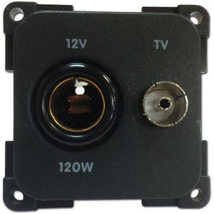 Presa 12 V senza cornice standard + tv mod. MP12TV