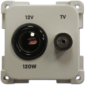 Presa 12 V senza cornice standard + tv mod. MP12TV