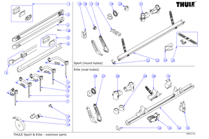 Scheda tecnica Ricambi per portabici comuni Thule Sport&Elite