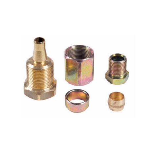 Raccordo dritto per connessione tubi flessibili da 1/4'' con terminale Ø 8 mm