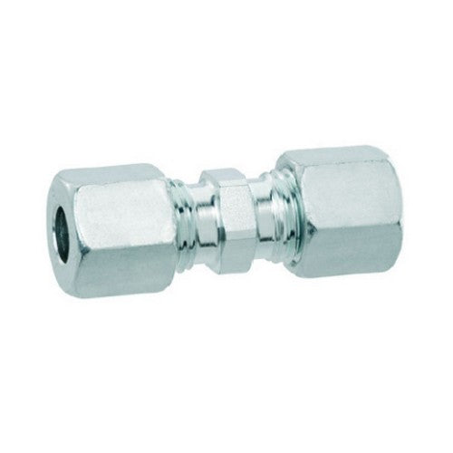 Raccordo gas dritto 8 / 8 mm in acciaio zincato