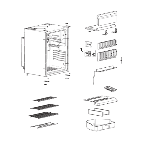 Ricambi frigorifero Dometic serie 8 mod.RM 8500 Dx - Mobile